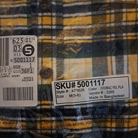 NWT Lands End Flannel Shirt - Picture 2 of 2